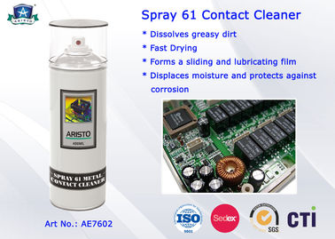 Líquido de limpeza eletrônico baseado de óleo mineral de múltiplos propósitos do contato do pulverizador 61 elétricos do líquido de limpeza